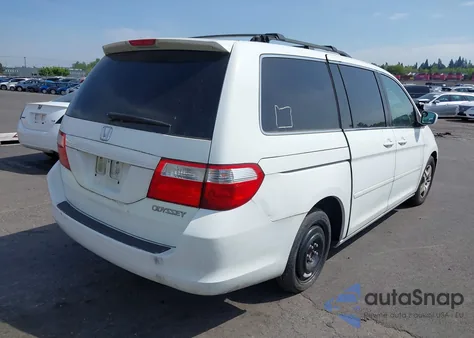 2005 Honda Odyssey Ex z USA, uszkodzony, nr VIN 5FNRL38405B028185